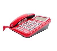 Qusinfc Landline Telephone Corded Desktop Large Button Phone for Seniors with Call Display for Seniors Home Hotel Big Button Call Display Fixed