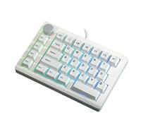 Qusinfc Lightweight Portable Single Handed Keyboard Optimized For ESports With Customizable Lighting Resilient ABS Keyboard For Esports