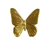 Qusinfc Locker Butterfly Fridge Magnet Resin Accent, Gold E
