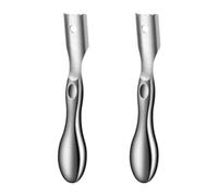 Qusinfc Manual Corn Peeler Tool Stainless Steel Kernel Cutter, 2 pieces