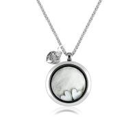 Qusinfc Minimalists Geometric Pet Hair Memorial Pendant Necklace Comfortable and Daily Use Stainless Steel Pet Memorial Necklace