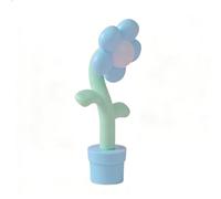 Qusinfc Modern Decorative LED Flower Light with Texture, Blue | Comfortable Reading Lamp with Ornate Flower Figure and Texture for Bedroom Decorating and Travel