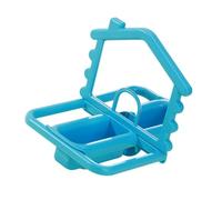 Qusinfc Multifunctional Bird Perches Mirrored and Food Dish Stand for Bird Cages Safe Promoting Activity and Curiosity Fairy Garden Accessories Outdoor Decor