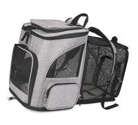 Qusinfc Multifunctional Dog Travel Carriers Car Seat Portables Bed Antislip Base Reinforced Side Rings Storage Dachshund Carrier