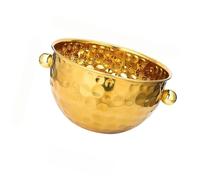 Qusinfc Multipurpose Hammered Steel Ice Basin for Fruit and Beverages Wine Coolers for Entertaining Guests Outdoors or Indoors Lavishness Club Ice Container