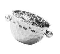 Qusinfc Multipurpose Hammered Steel Ice Basin for Fruit and Beverages Wine Coolers for Entertaining Guests Outdoors or Indoors Lavishness Club Ice Container