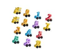 Qusinfc Number Train Building Blocks with Safe Materials, A0087 | Portable Storage Friendly Toy Train Blocks Develop Problem Solving Abilities in Kids with Creative Assembly Options