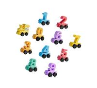 Qusinfc Number Train Building Blocks with Safe Materials, A00874 | Portable Storage Friendly Toy Train Blocks Develop Problem Solving Abilities in Kids with Creative Assembly Options
