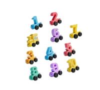 Qusinfc Number Train Building Blocks with Safe Materials, A00875 | Portable Storage Friendly Toy Train Blocks Develop Problem Solving Abilities in Kids with Creative Assembly Options