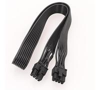 Qusinfc PCIe Cable PCIe 8Pin 6+2 Male To ATXs CPU 8Pin Male For Efficient Power Supply Connection GPU Power