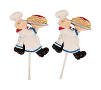 Qusinfc Resin Chefs Designs Wall Hooks Easy Installation Strong Sticky Utility Hangers for Renters and Homes Resin Bathroom Fasteners Denial Damage