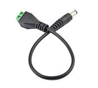 Qusinfc Screw Type DC5.5x2.1mm Power Plugs Cable For Security Systems Solar Panel LED Lighting Applications Projects LED Strips CCTV Camera Adapter