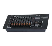 Qusinfc Small Lighting Controller Rechargeable Type C 8 Fader 5 Preset Type 40CH Memory Function for Stage Shows Use Portable Controller with Battery