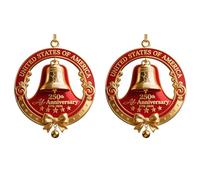 Qusinfc States 250th Anniversary Bells Ornament Commemorative US Founding Pendant Accessory for Collectors Commemorative Doorbell