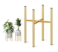 Qusinfc Strong Plant Stand Greatest Load 120 Sovereigns Oxidation Proof Coating for Large Ceramic Bowls Inside Durability Middle Century Plan Meet Base