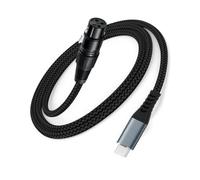 Qusinfc Studio Grade USB C To 3Pin Female Auditory Cable Low Loss Design For Podcasting Music Production Streaming