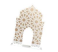 Qusinfc Stylish Acrylic Display Mosque Shape for Religious, White M