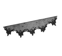 Qusinfc Tablecloth Halloween Decoration Polyester Web Table Runner Mantel Scarf Pattern Optional Mantle Decoration
