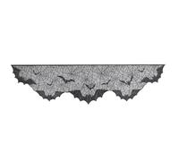 Qusinfc Tablecloth Halloween Decoration Polyester Web Table Runner Mantel Scarf Pattern Optional Mantle Decoration