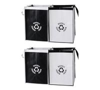Qusinfc Trash Bin Set Waterproof Baskets Recycle Waste Bags Space Saving And Versatile Solution Practical &Stylish Space Saving Trash Bins