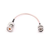 Qusinfc UHF SO239 Female To BNC Male RG316 Pigtail Cable 15cm Radio Coaxial Cabl Connector Cap Cover Protector Plug Adapter Socket Coaxial Cable Cord Solder Bulkhead Panel Press Butt