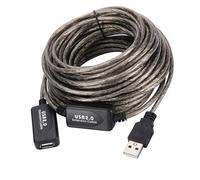 Qusinfc USB 2.0 Amplifier Cable Multilayer Shielding Stable Connection Cord Data Wire Line Flexible Length Option Plug And Play USB Extender Line