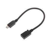 Qusinfc USB Female To USB Male Adapter Connector Cable 22cm Cord For MP3/ MP4 Player And Computer Charging Cable Holder Organizer