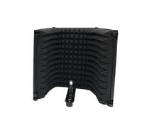 Qusinfc Versatile 3 Panel Mic Isolation Shield For Enhanced Sound Claritys In Various Environment Foldable Foam Filter Soundproofing Panel