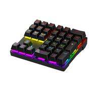 Qusinfc Water-Resistant 33Key Customizable RGB Backlit Numeric Keypad USB Hot Swappable Design for Accounting & Home Office Waterproof Numerics Pad ABS