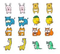 Qusmeiyici 16Pcs Cute Animal Embroidered Applique Patches, DIY Sew on Patch Iron on Patches for Clothing Jackets Jeans Skirts Backpacks Hats Arts Craft Sew Making