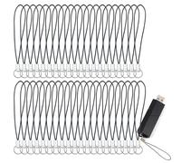 Qusmeiyici 200PCS Mobile Phone Pendant Loops, Lanyard Strap Phone Charm DIY Decorations Supplies