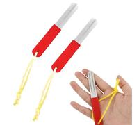 Qusmeiyici 2PCS V-Groove Dart Sharpener, Portable Rapid Sharpening Tool for Fishing, Precision Double Sided Diamond Grinding File, Sharpening File Dart Accessories