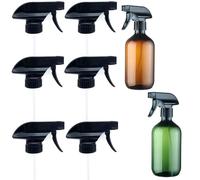 Qusmeiyici 6PCS Spray Bottle Replacement Trigger Sprayer Head, Spray Bottle Nozzle Replacement Spray Top Spray Head Adjustable Top Spray Head Spray Attachment for Glass or Plastic Bottles