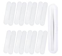 Qusmeiyici 8 PACK Glass Nail File Case, Clear Glass Nail Files Case, Acne Needle Blackhead Acne Needle Organizer Case, Clear Box for Nail Tool for Storage Organizer Case