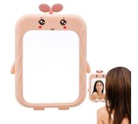 Qusmeiyici Grass Desktop Mirror for Girls Portable Cute Makeup Desk Mirror with Stand Travel Beauty Cosmetic Mirror Grass Styling for Tabletop Bathroom Shower