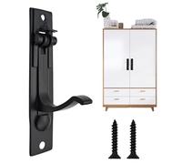 Qusmeiyici Pocket Door Pull Solid, Pocket Door Edge Pull, Door Edge Hidden Handle, Pocket Door Handles in Matte Black, for Closet Door, Bathroom, Laundry, and Hallway Doors