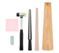 Qussedser 1 Set Ring Bracelet Sizer Measuring Tool Bangle Ring Enlarger Stick Mandrel Sizer Tool Polishing Bangle Tool Repair Kit