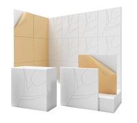 Qussedser 12 Pack Soundproof Wall Panels, 12x12x0.4Inch Self-Adhesive Sound Proof Panels for Home, Recording Studio, Office