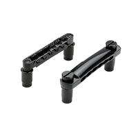 Qussedser 12 String Saddle Tune-O- Bridge & Tailpiece Set for LP Electric Guitar Parts (Black)