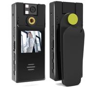 Qussedser 128GB Body Camera with Audio & Video Recording,1080FHD Body Cam with 180° Rotatable Lens,Loop Recording Body Camera