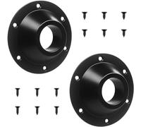 Qussedser 2 Pack RV Table Base, RV Pedestal Table Base Flange, Table Leg Base Mount Flush, Table Floor Mounting Base Plate Easy to Use