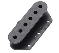 Qussedser 2 Pcs Black Plastic Single Coil Bobbins Bridge Pickup Covers/Lid/Shell/Top For Electric Guitar