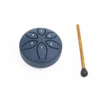 Qussedser 3 Inch 6 Tone Steel Tongue Drum Mini Hand Pan Drums with Drumsticks Percussion Musical Instruments Drum Navy Blue