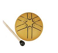 Qussedser 3 Inch 6-Tone Steel Tongue Drum Mini Hand Pan Drums with Drumsticks Percussion Musical Instruments Drum Accessories B