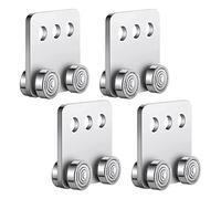Qussedser 4 Pcs 4 Wheel Trolley Assembly Stable Welded Channel Roller for 1-5/8Inch Wide Strut Channel