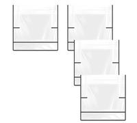 Qussedser 4 Pcs Salon Chair Cover Protectors Clear Chair Covers Equipment Salon Chair Cover for Most Salon Chairs Office Chairs