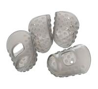 Qussedser 4pcs New Soft Silicone Guitar Thumb Finger Picks Protector Fingertips (Gray XXS)