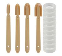 Qussedser 4PCS Rubber Caulking Tool,Caulking Spatulas Caulk Finishing Tool,Caulk Remover Tool for Tiles Sink Joint Skirting,A
