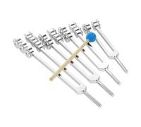 Qussedser 4pcs/Set Tuning Forks 32/48/64/128 Hz with Hammer for Nervous System Testing Sound Healing Therapy Health Care