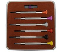 Qussedser 6pcs Watch Repair Screwdrivers Kit for 3135 2135 Movement Repair Screwdriver T0.8-1.0-1.2-1.4-1.6-1.8 Watchmakers Tool